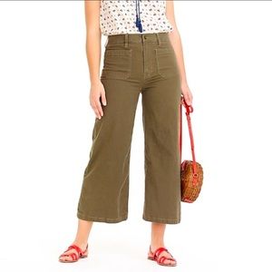 J.Crew Point Sur Washed Wide Leg Crop Pant